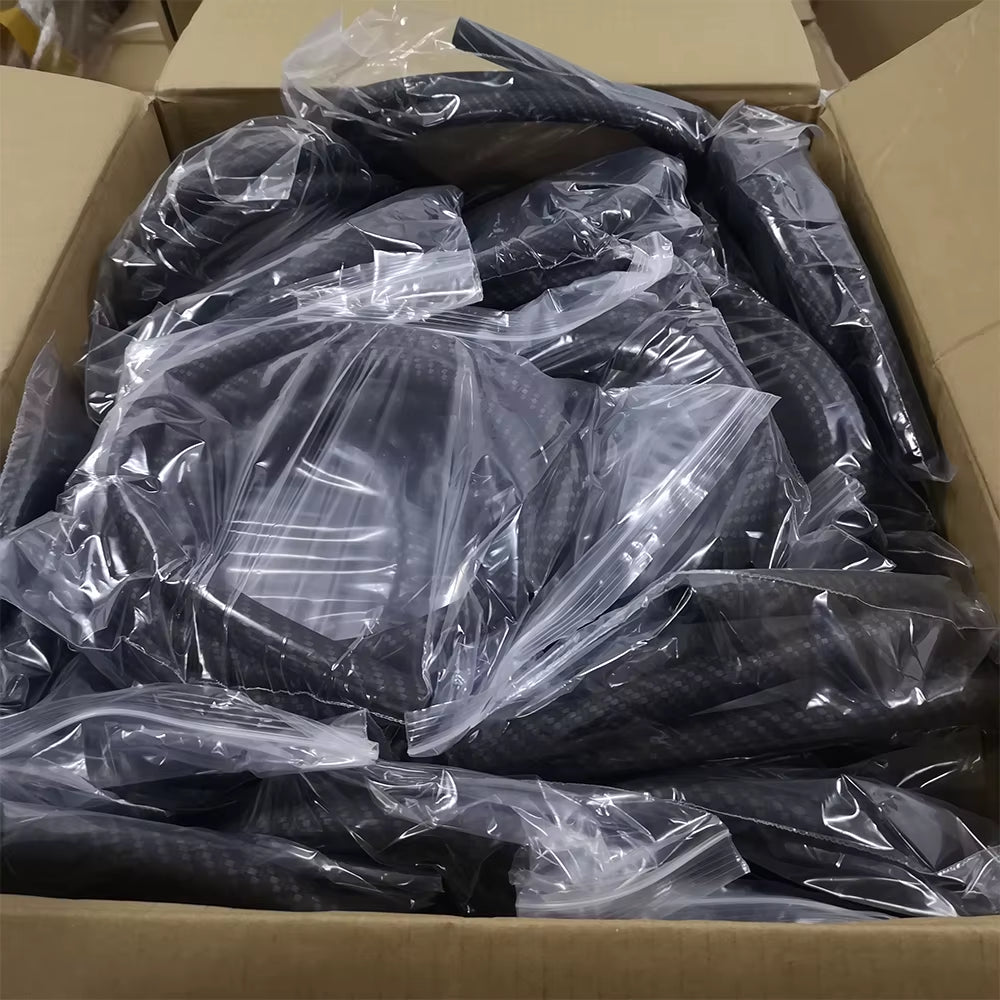 Colourful Silicone Hookah Hoses Shisha Accessories Carbon Fiber Skull Black Blue Color ID 12Mm OD 17Mm LEN 1500Mm LM-H056