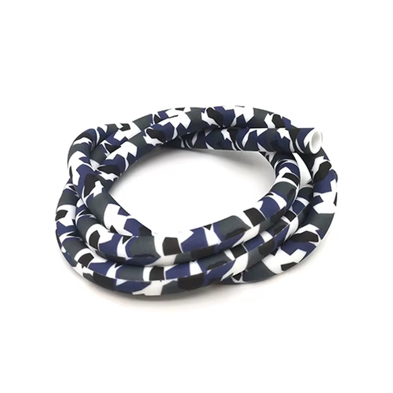 Colourful Silicone Hookah Hoses Shisha Accessories Carbon Fiber Skull Black Blue Color ID 12Mm OD 17Mm LEN 1500Mm LM-H056